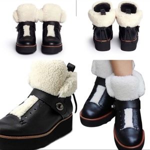 Coach Urban Hiker Shearling Boots